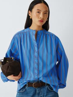 AND/OR Adrienne Stripe Shirt, Blue Stripe, Blue Stripe