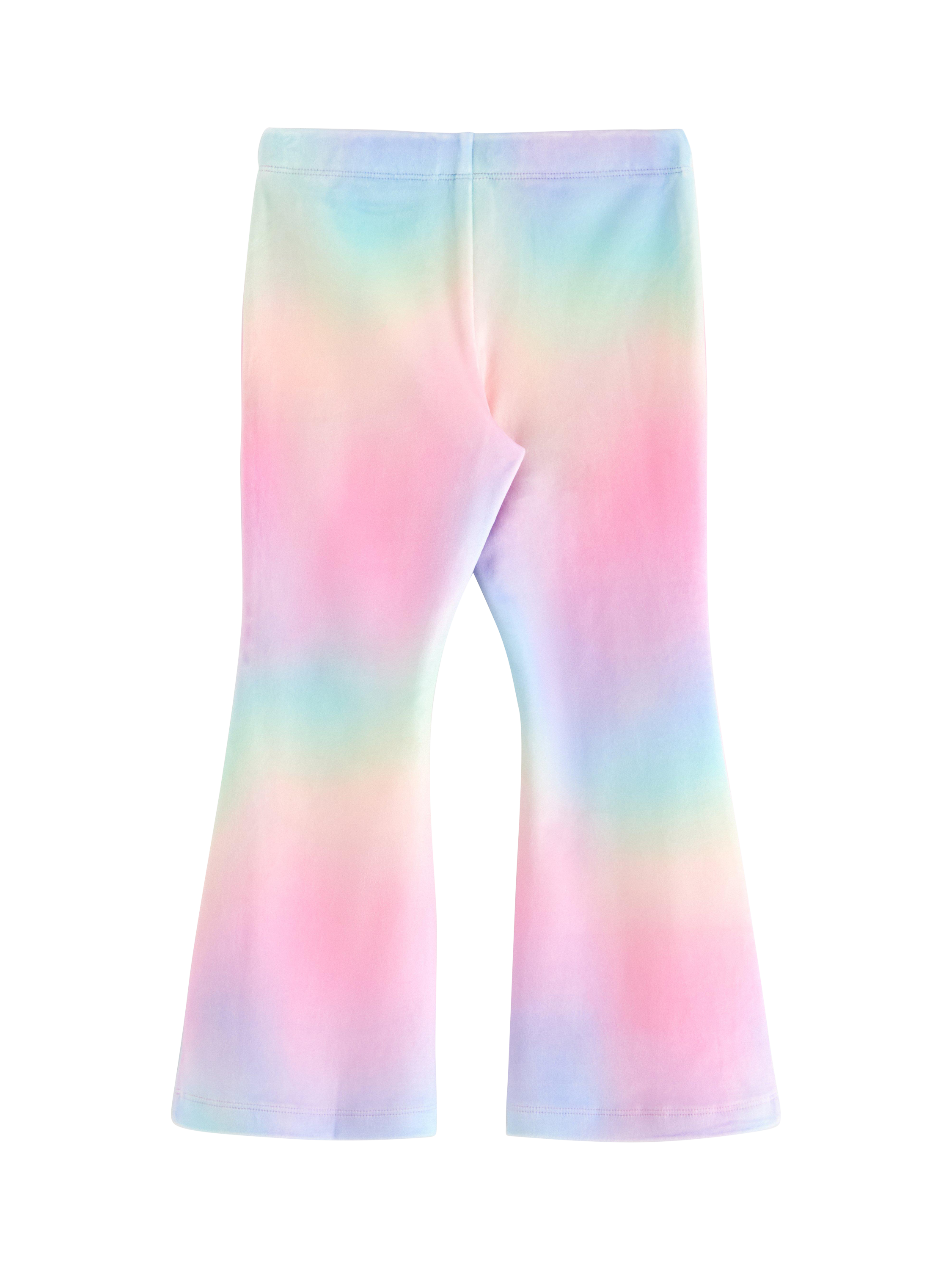 Product image 5 of 6, which shows Lindex Kids' Flared Velour Leggings, Light Pink, 18-24 months