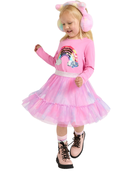 Lindex Kids' Tulle Skirt, Light Pink