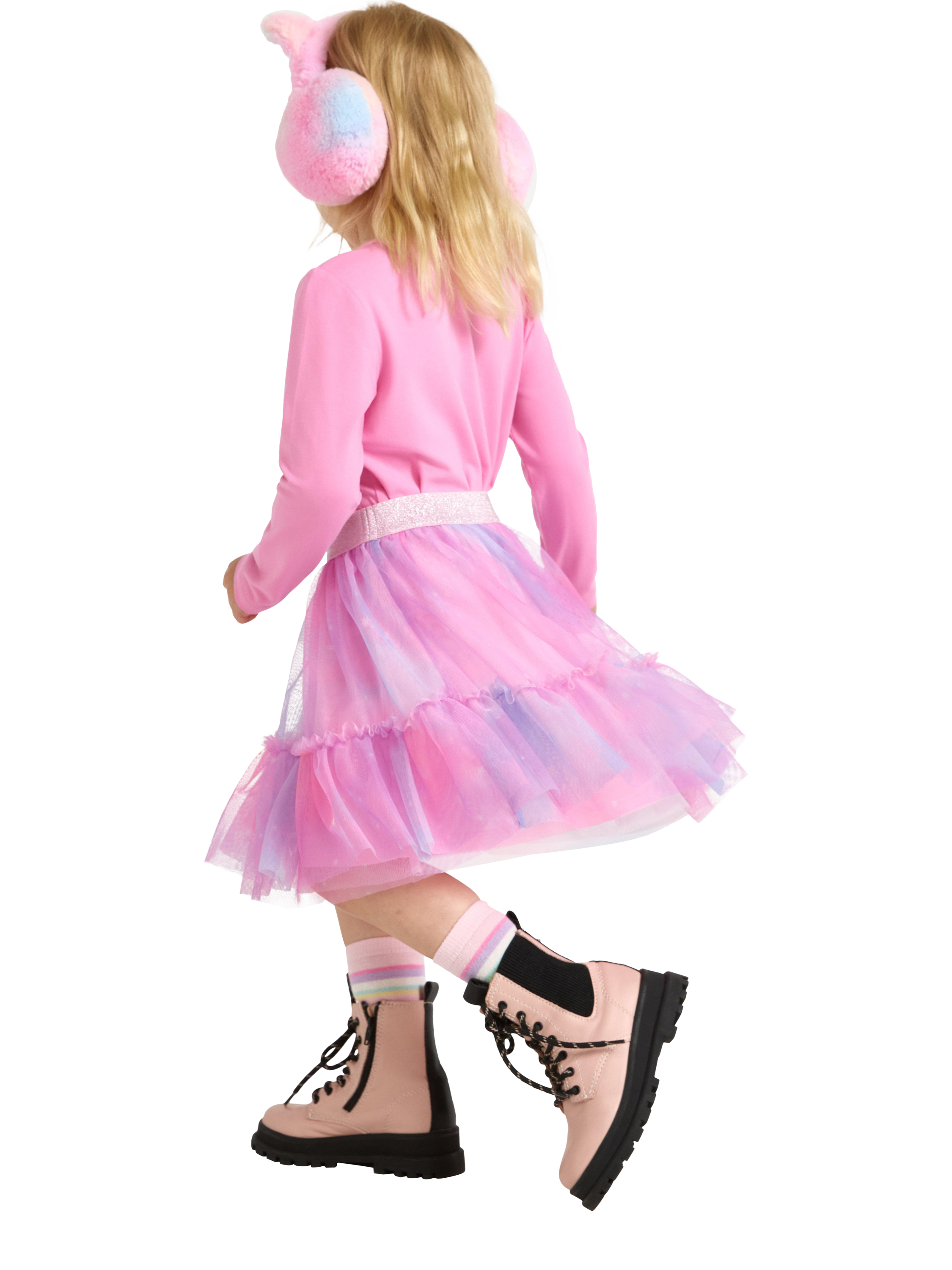 Product image 3 of 6, which shows Lindex Kids' Tulle Skirt, Light Pink, 6-8 years