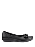 Hotter Jewel Leather Ballerina Pumps