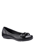 Hotter Jewel Leather Ballerina Pumps
