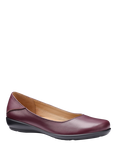 Hotter Birdie Wide Fit Smart Leather Ballerina Flat Shoes