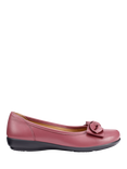 Hotter Jewel Wide Fit Leather Ballerina Pumps,