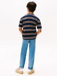 Tommy Hilfiger Kids' Cotton Striped T-Shirt, Navy/Multi