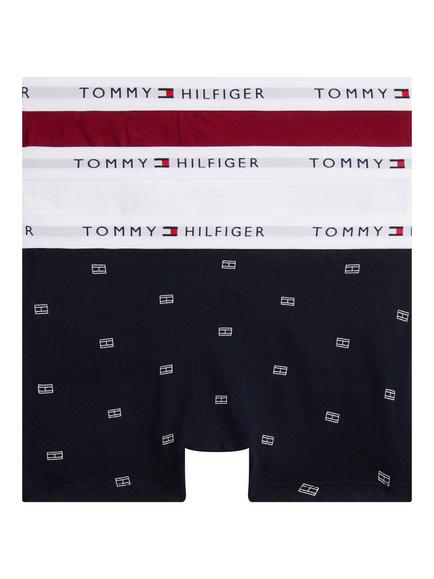 Tommy Hilfiger Kids' Cotton Underwear, Pack of 3 - view 2, Rouge/White/Desert Sky