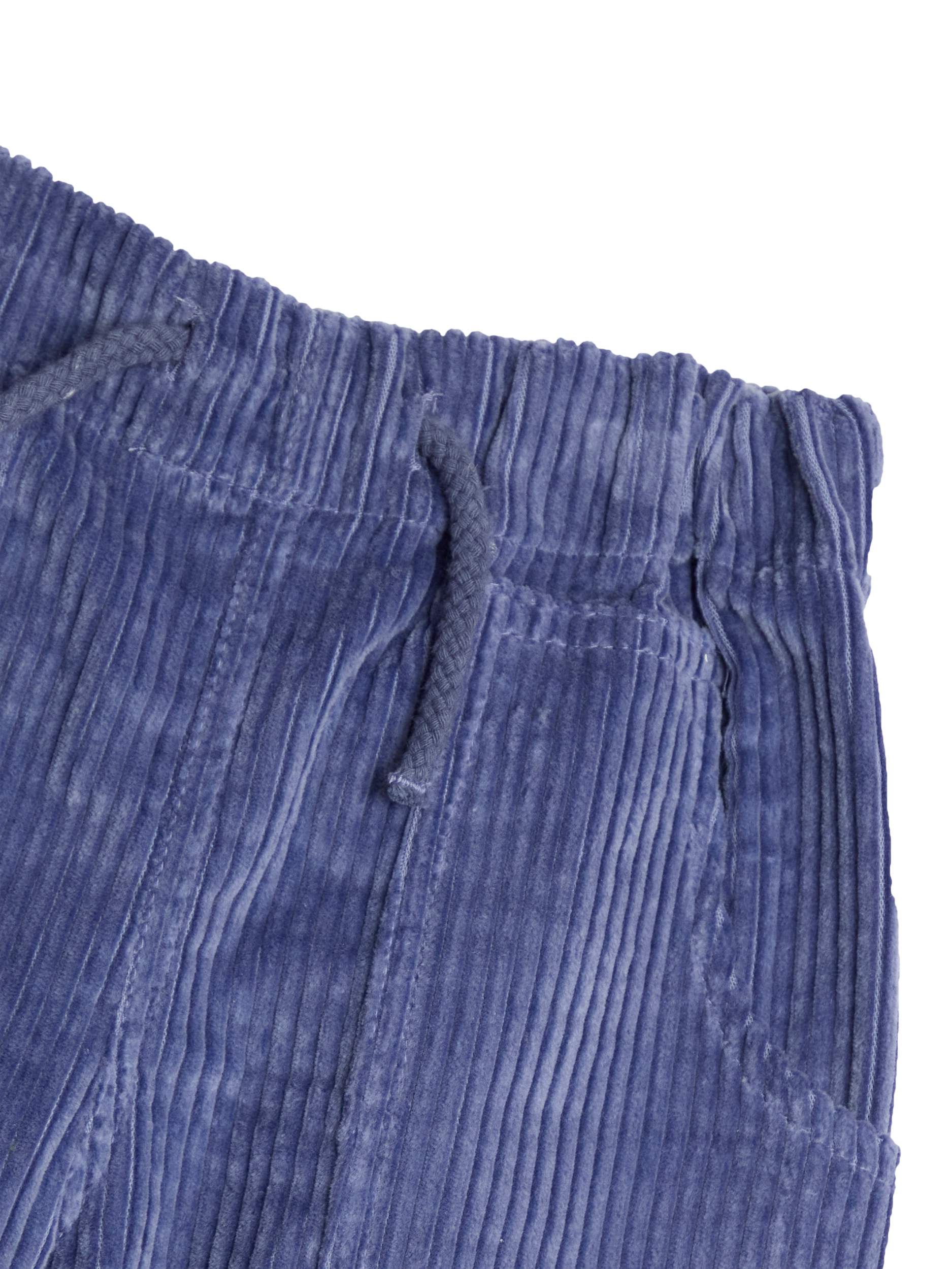 Product image 2 of 4, which shows JoJo Maman Bébé Baby Corduroy Pull‑On Trousers, Indigo, 0-3 months