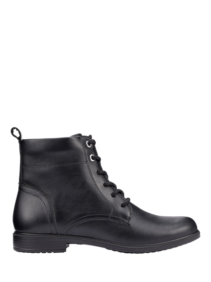 Hotter Surrey II Leather Ankle Boots, Black