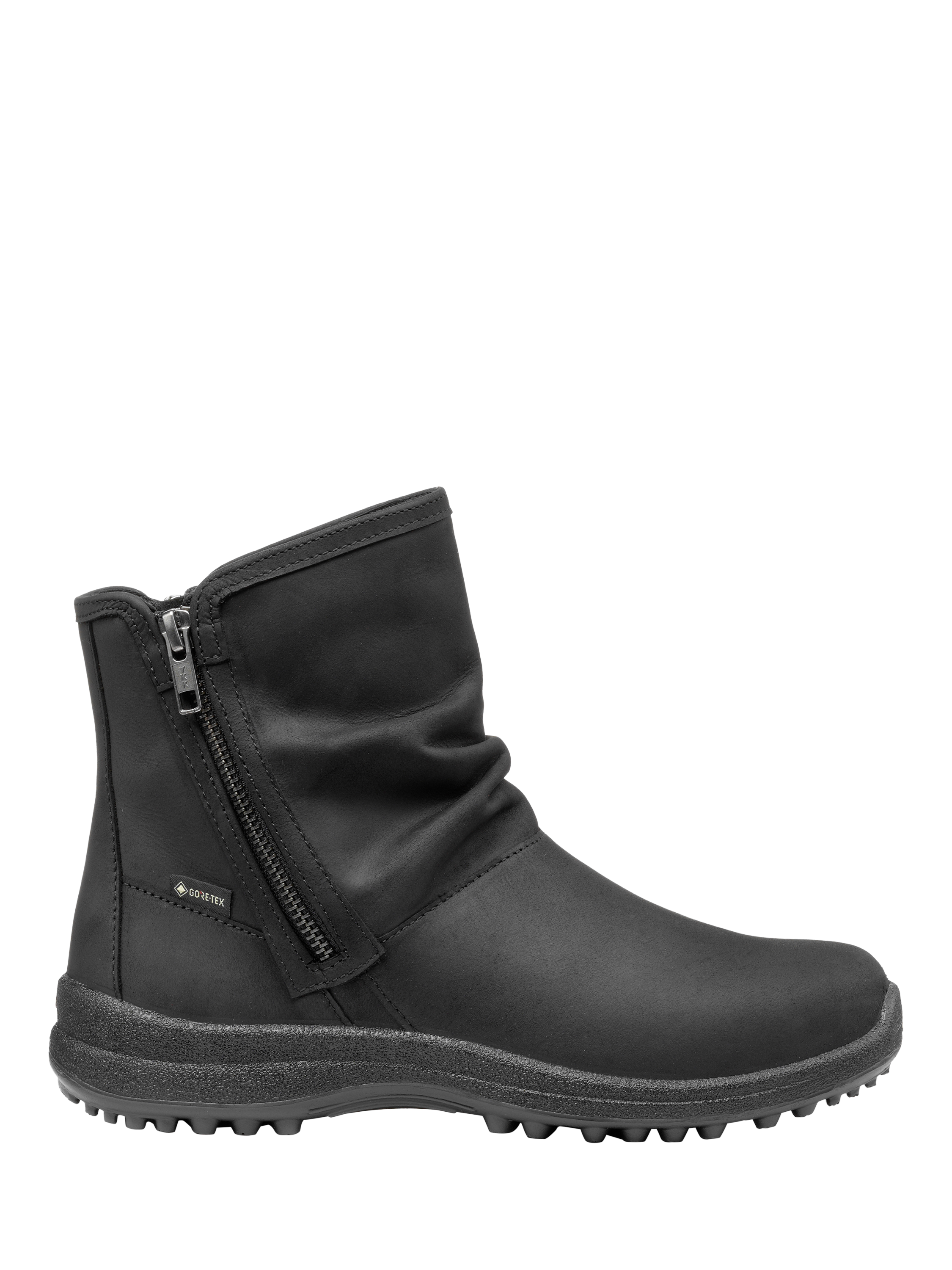 Product image 1 of 4, which shows Hotter Terrain GTX Walking Ankle Boots, Black, 3S