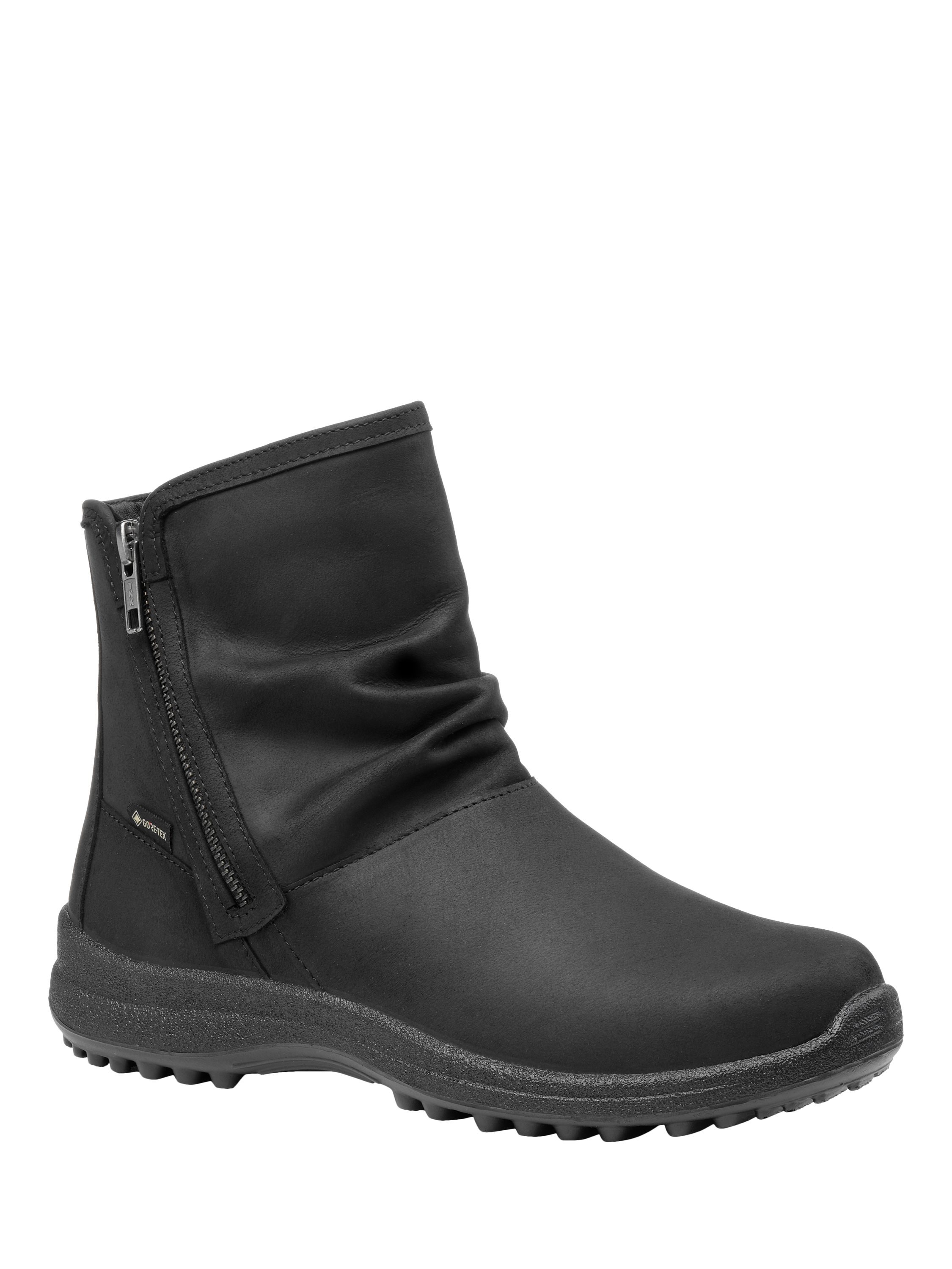 Product image 2 of 4, which shows Hotter Terrain GTX Walking Ankle Boots, Black, 3S