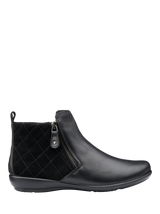 Black Leather Ankle