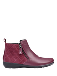 Hotter Winchester Equestrian-Inspired Quilted Ankle Boots