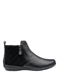 Hotter Winchester Wide Equestrian Inspired Quilted Boots