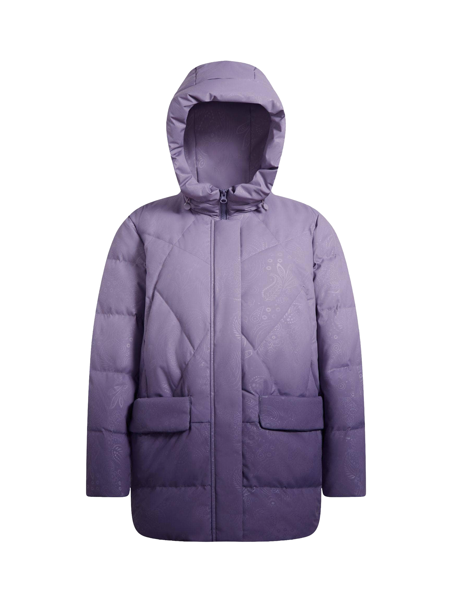 Product image 4 of 9, which shows Bosideng Classic Casual Duck Down Parka, Purple Gradient, 4
