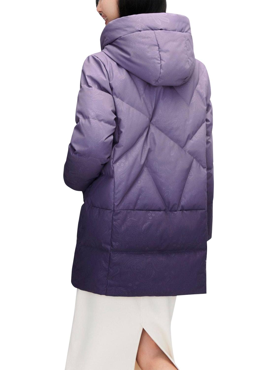 Product image 2 of 9, which shows Bosideng Classic Casual Duck Down Parka, Purple Gradient, 4