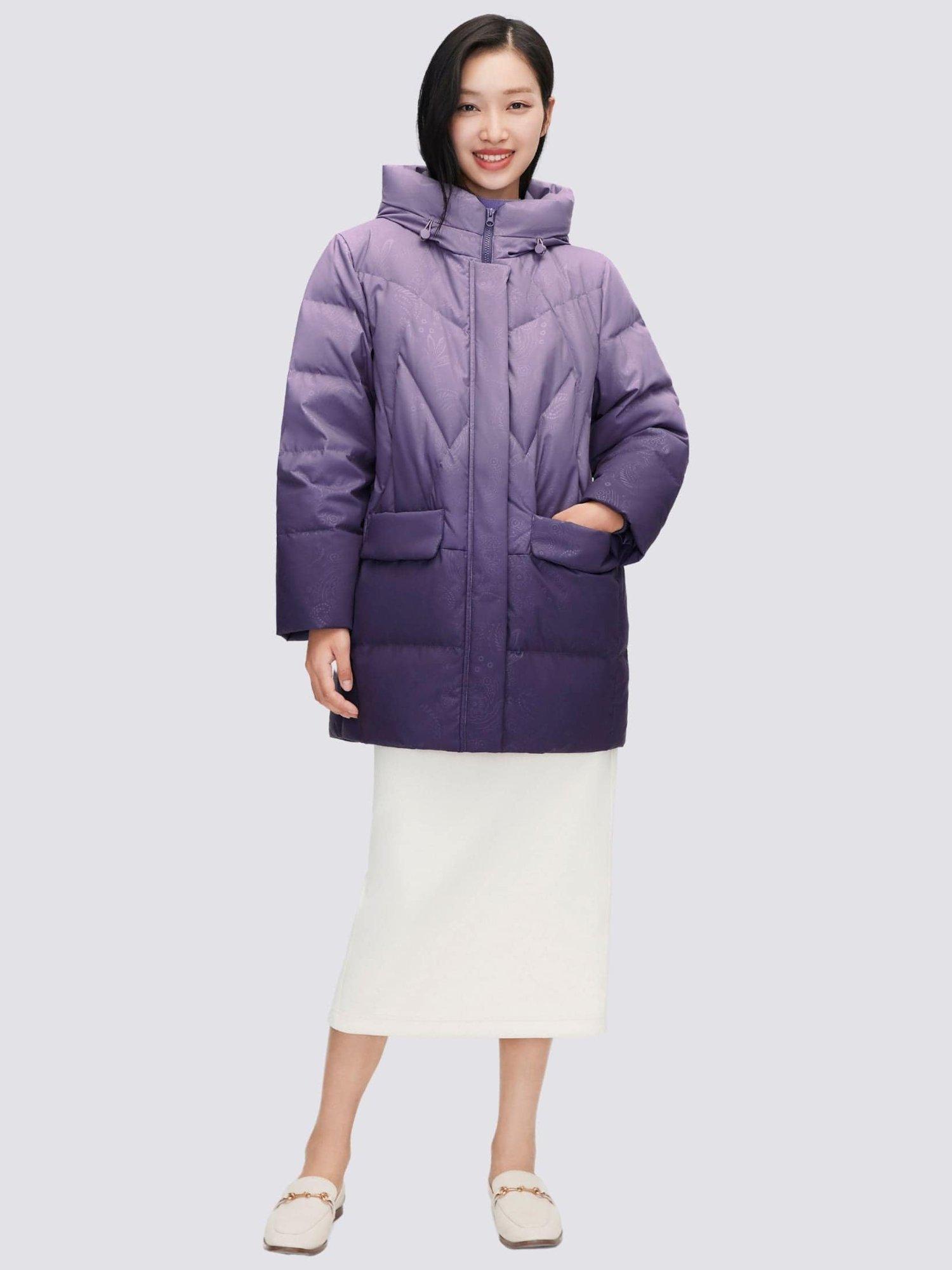 Product image 3 of 9, which shows Bosideng Classic Casual Duck Down Parka, Purple Gradient, 4