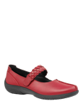 Hotter Shake II Classic Mary Jane Shoes, Red
