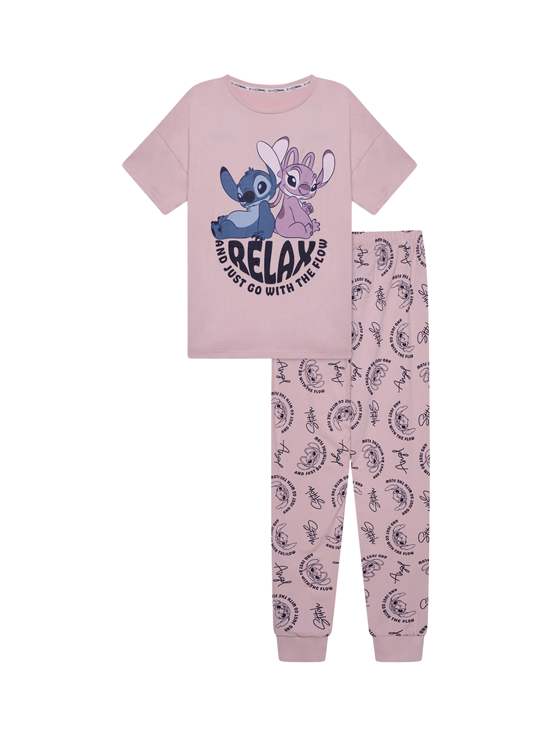 Product image 1 of 2, which shows Brand Threads Stitch Pyjamas, Pink, XS