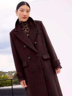 Ro&Zo Oversized Wool Blend Coat - view 2, Brown