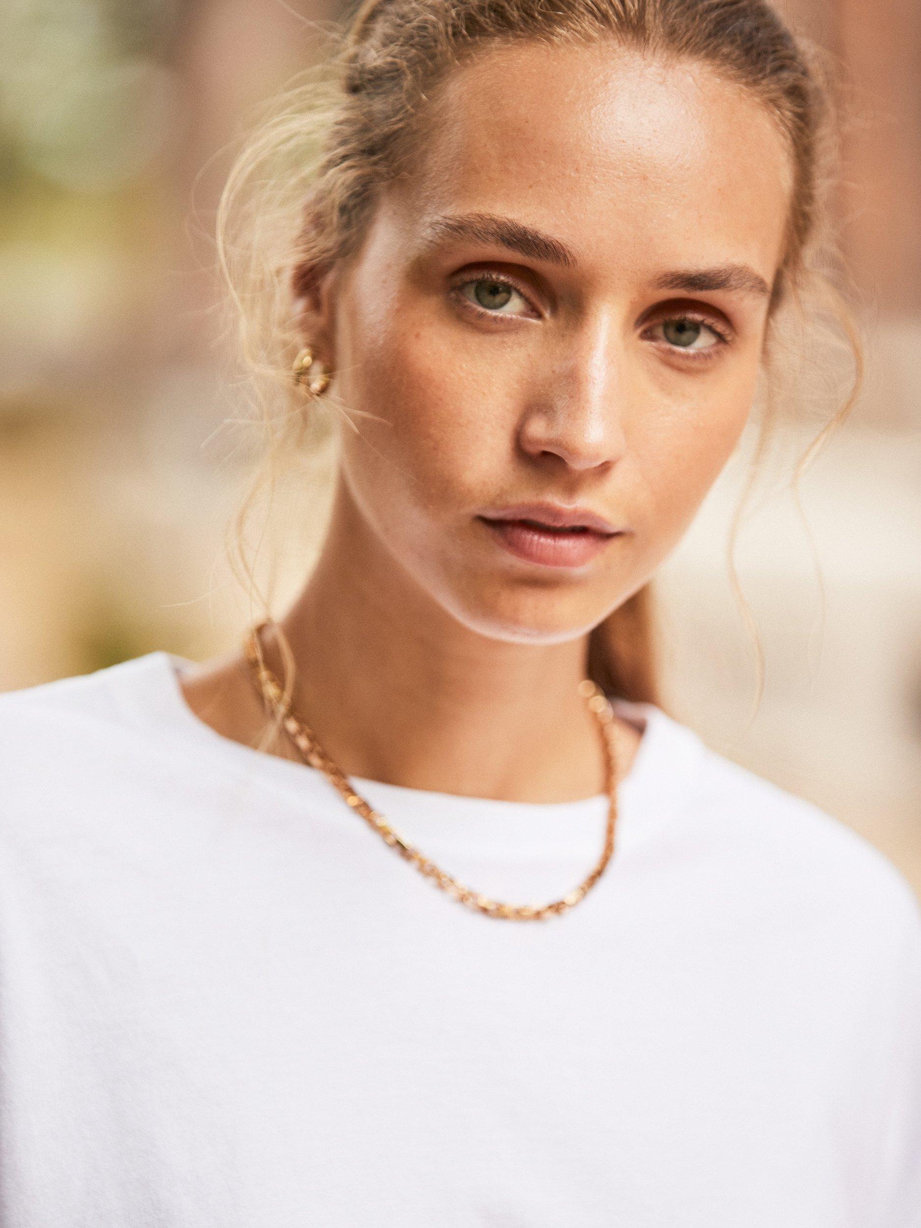 Product image 2 of 3, which shows Ro&Zo Ultimate Long Sleeve Top, White, XS