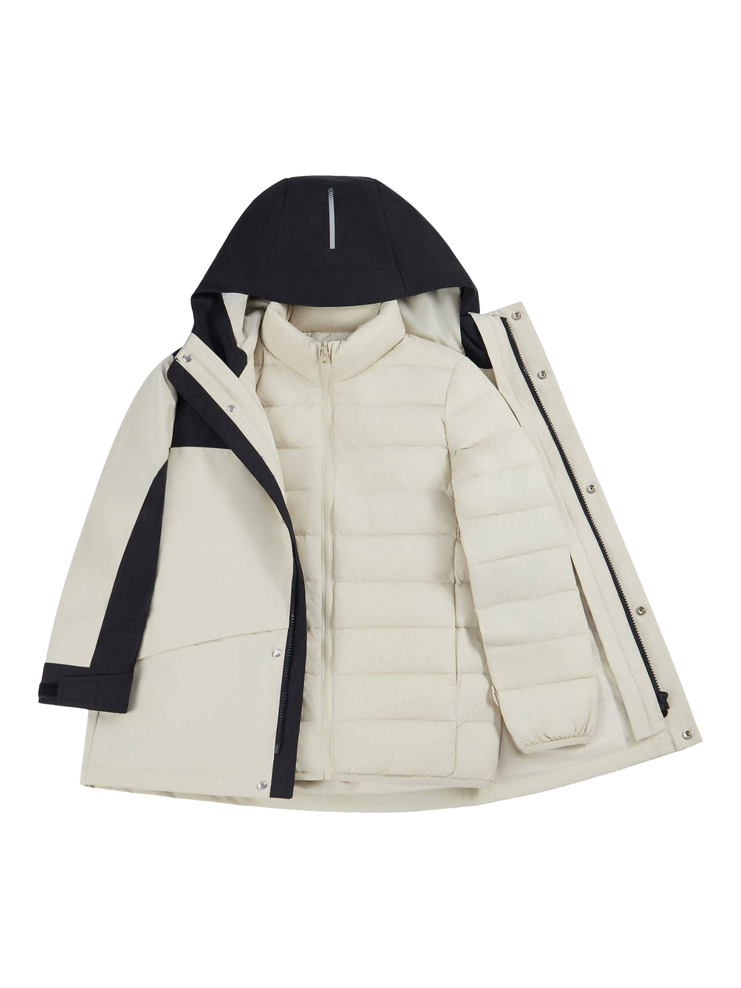 Product image 4 of 9, which shows Bosideng Kids' Unisex 3-in-1 Functional Down Jacket, Chesnuts, 9 years|10 years