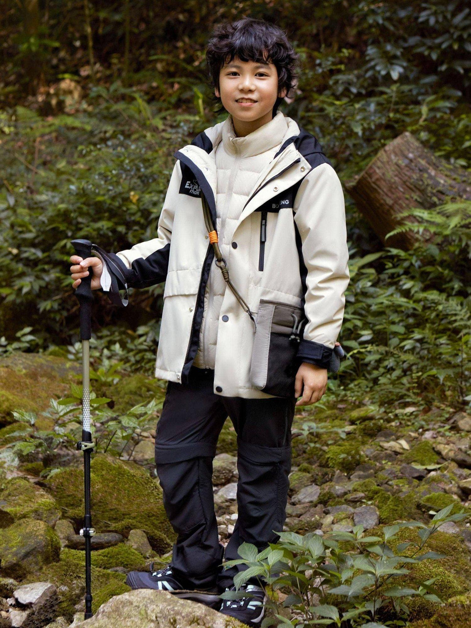 Product image 9 of 9, which shows Bosideng Kids' Unisex 3-in-1 Functional Down Jacket, Chesnuts, 9 years|10 years