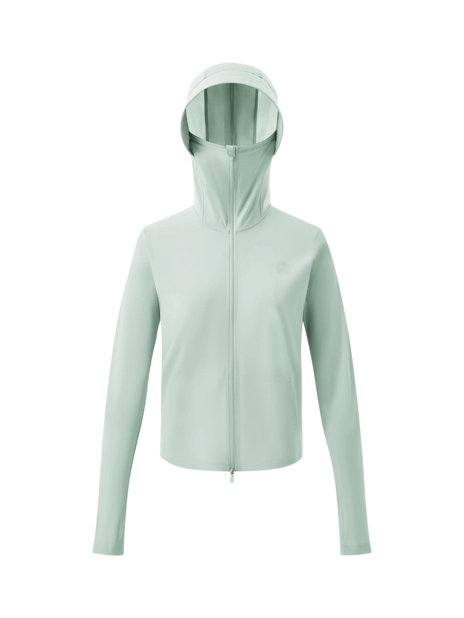 Product image 4 of 6, which shows Bosideng UPF Protection Hooded Yarn Jacket, Pastel Aqua, 4