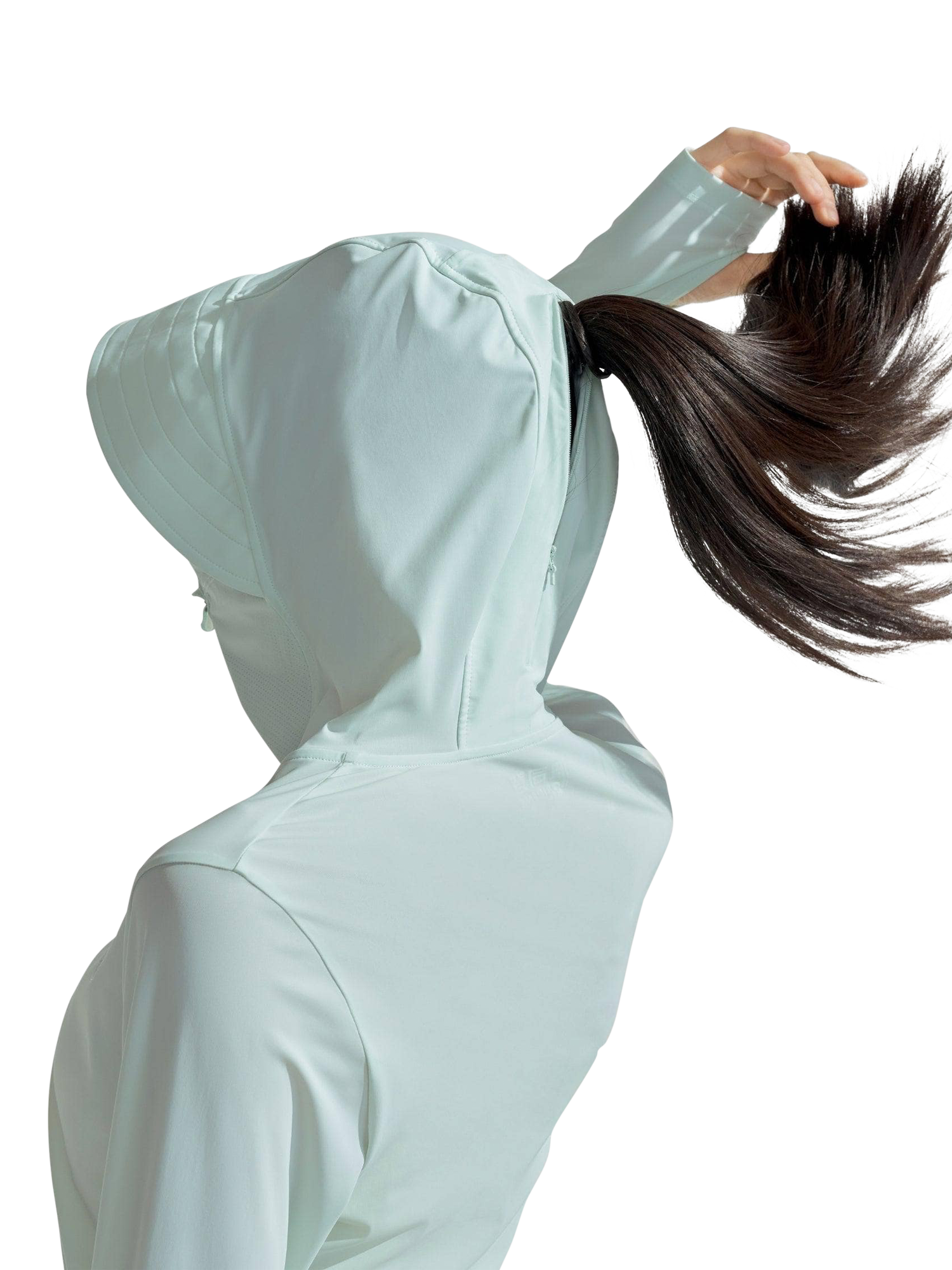 Product image 5 of 6, which shows Bosideng UPF Protection Hooded Yarn Jacket, Pastel Aqua, 4