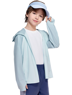 Bosideng Kids' Unisex UPF Protection Jacket, Blue/Multi