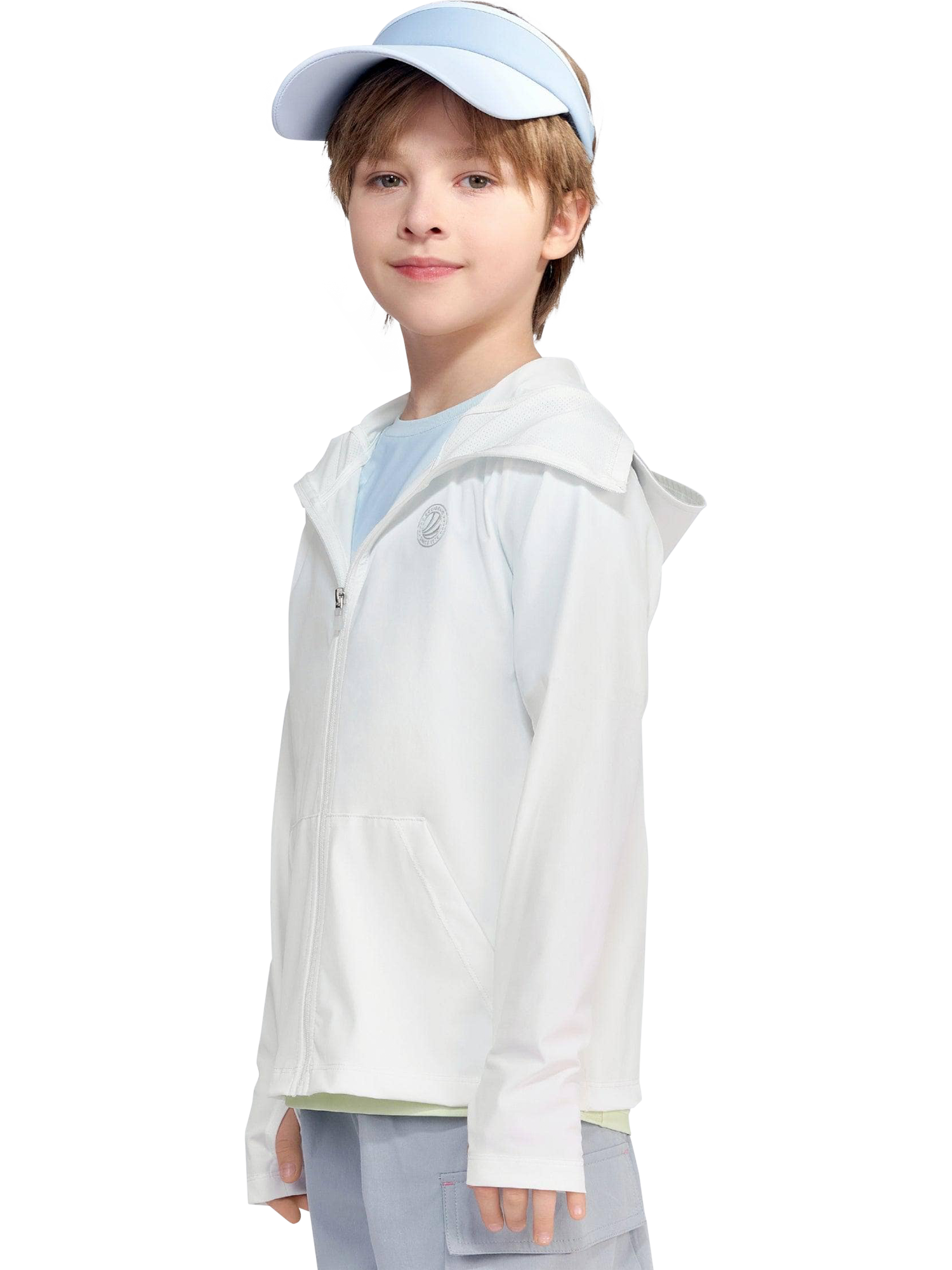 Product image 1 of 6, which shows Bosideng Kids' Unisex UPF Protection Jacket, Off White, 4 years|5 years