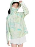 Bosideng Kids' Unisex UPF Protection Jacket, Green Print