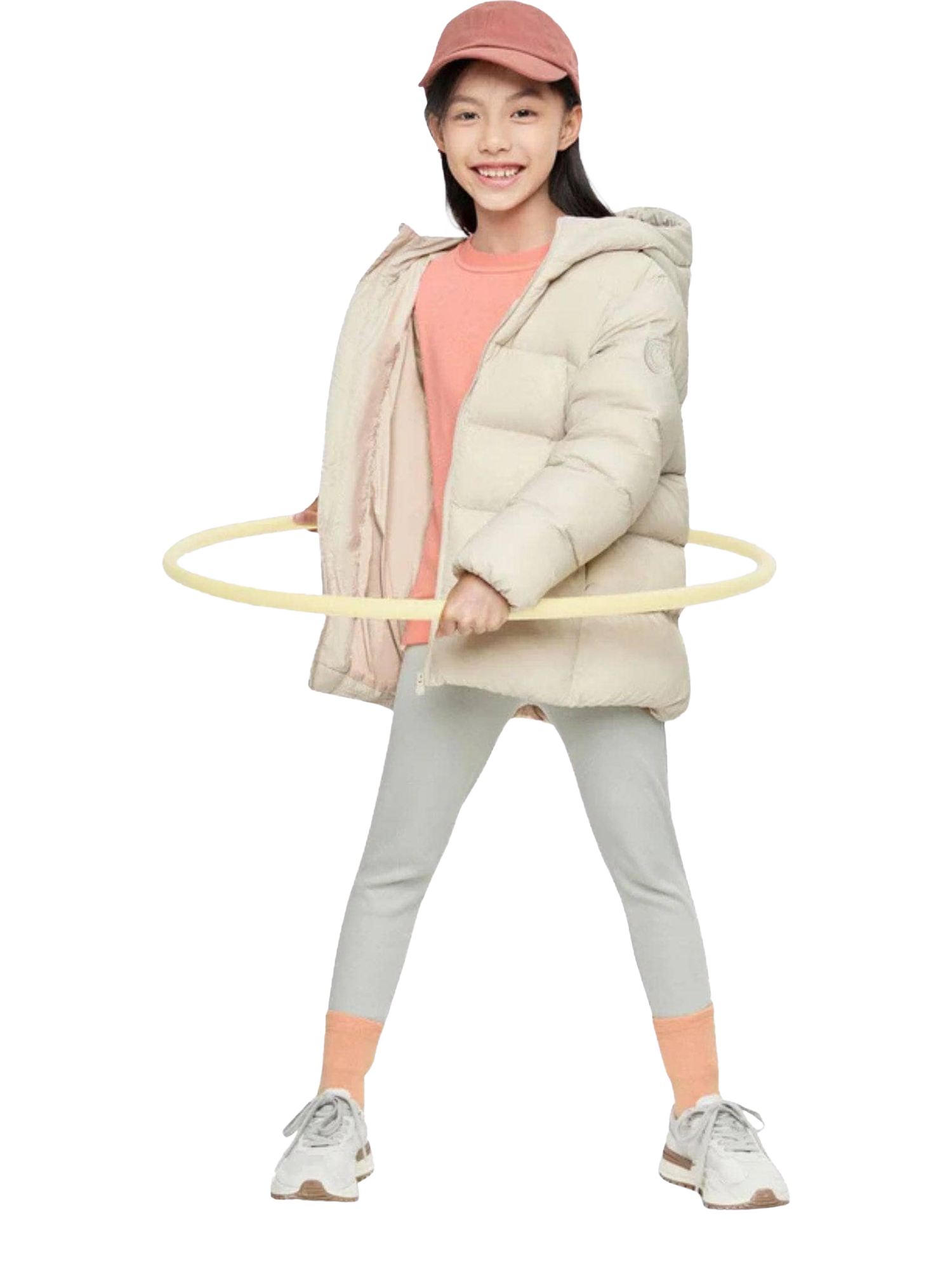 Product image 2 of 5, which shows Bosideng Kids' Unisex Everyday Down Jacket, Oat, 11 years|12 years