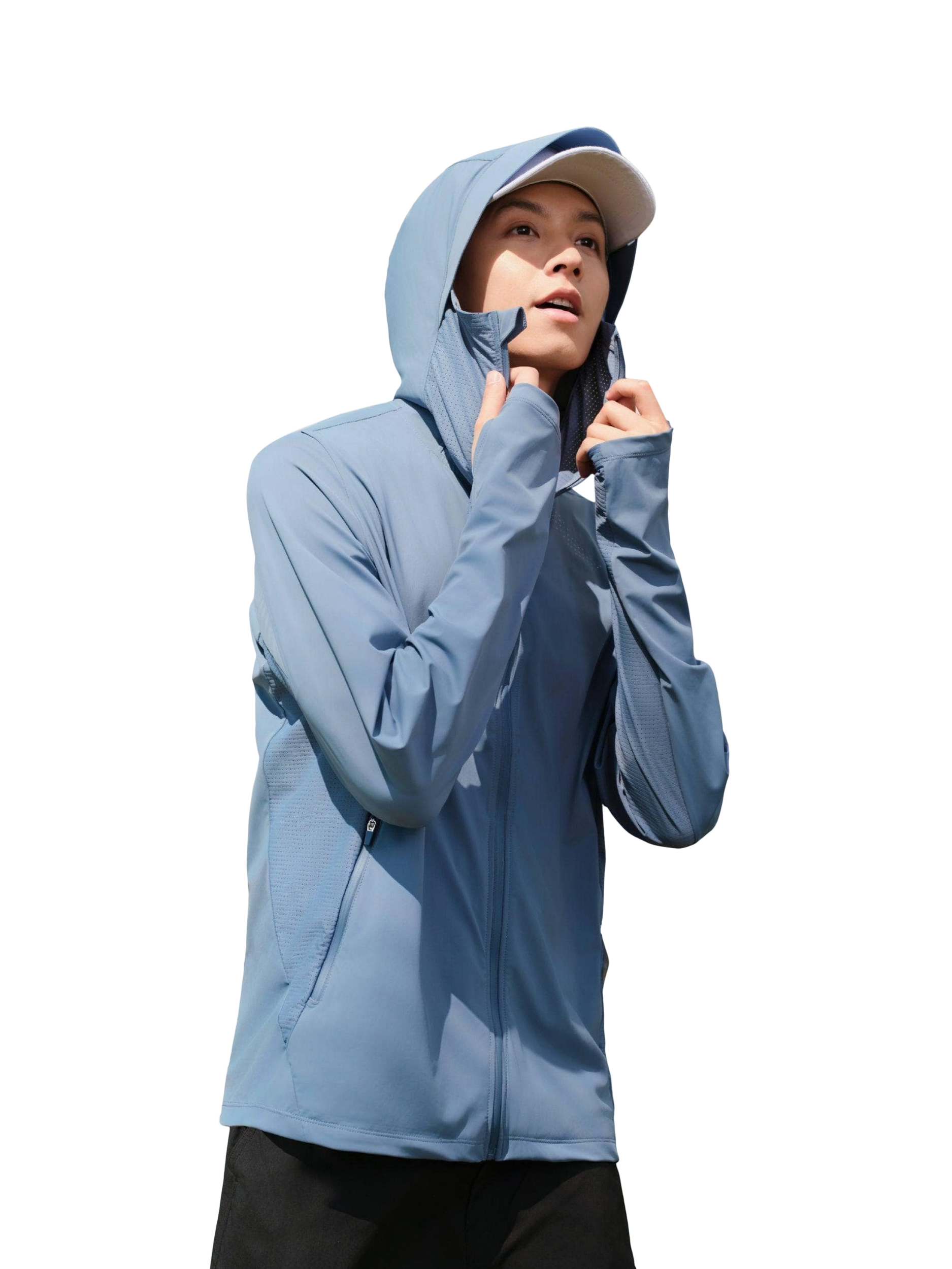 Product image 1 of 7, which shows Bosideng UPF Protection Jacket, Light Slate Grey, S