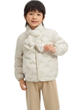 Bosideng Kids' Unisex Quilted Multi Layer Vest and Scarf Set