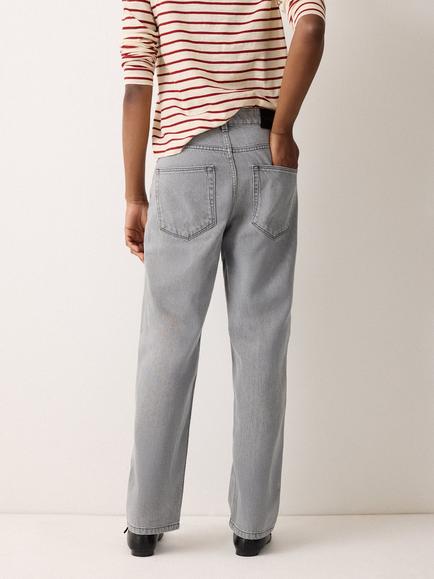 Jigsaw Carter Straight Jeans, Grey - view 2, Grey