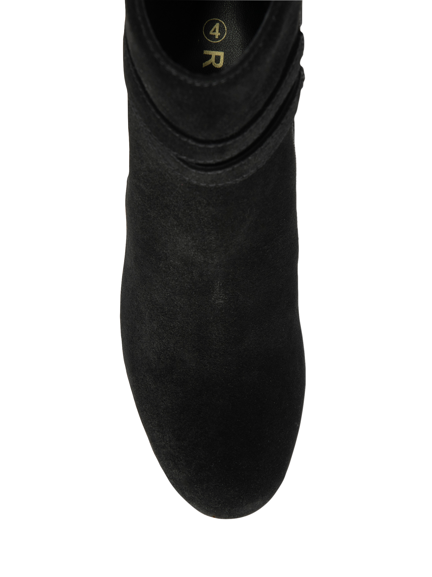 Product image 4 of 4, which shows Ravel Alder Suede Ankle Boots, Black, 3