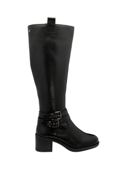 Ravel Allora Leather Knee High Boots, Black, Black