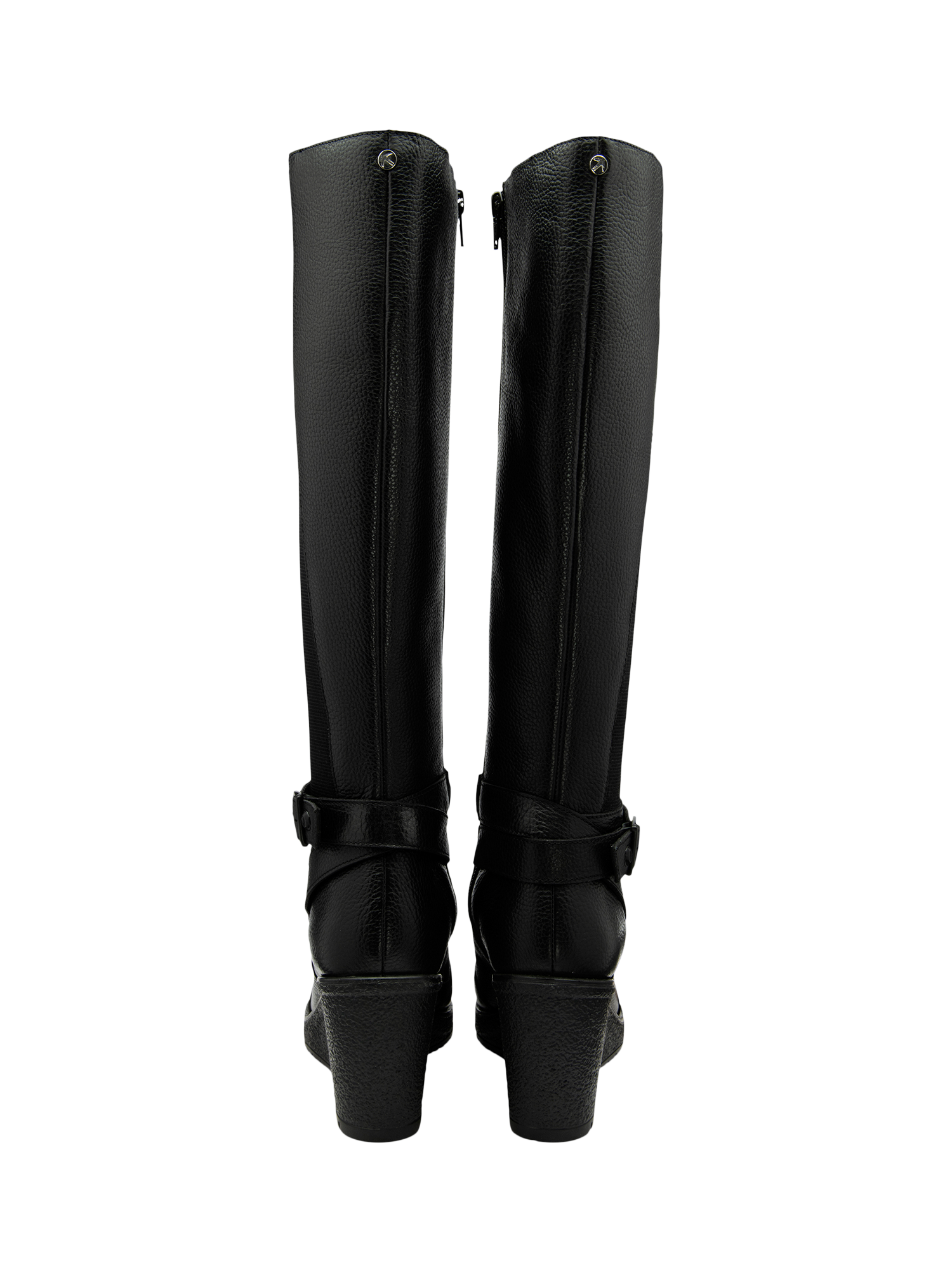Product image 3 of 4, which shows Ravel Arkle Leather Knee High Boots, Black, 4