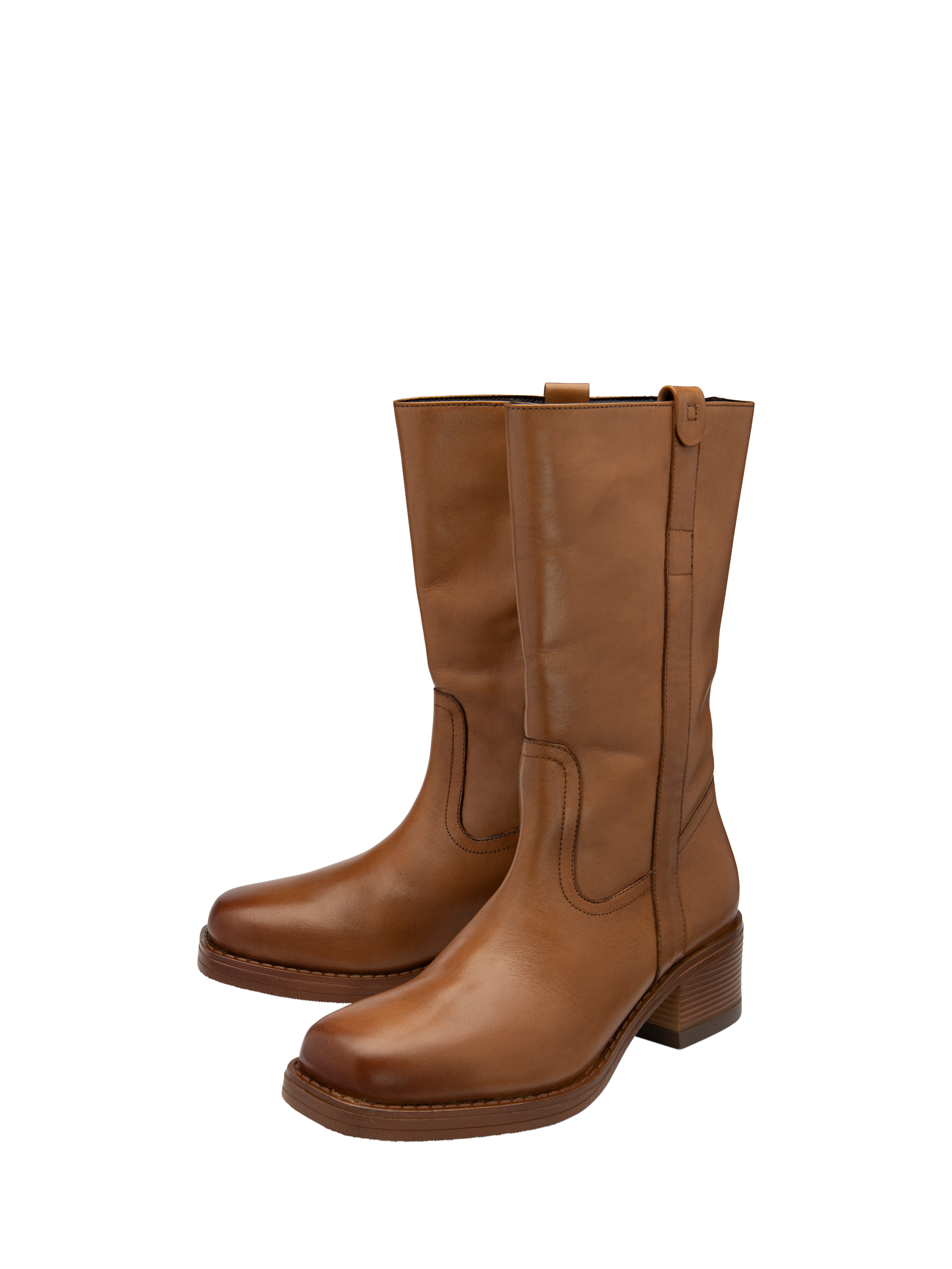 Product image 2 of 4, which shows Ravel Ancroft Leather Ankle Boots, Tan, 3