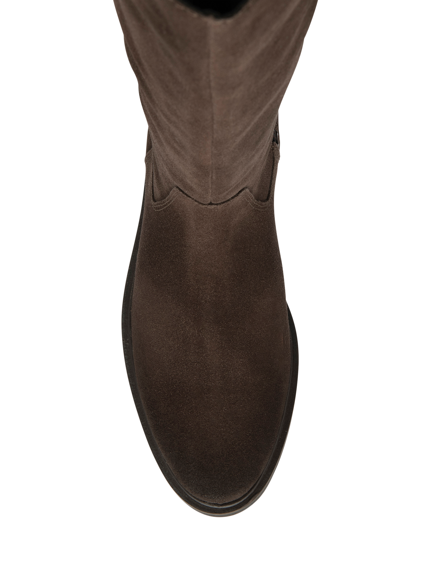 Product image 4 of 4, which shows Ravel Ashington Suede Knee High Boots, Chocolate, 5