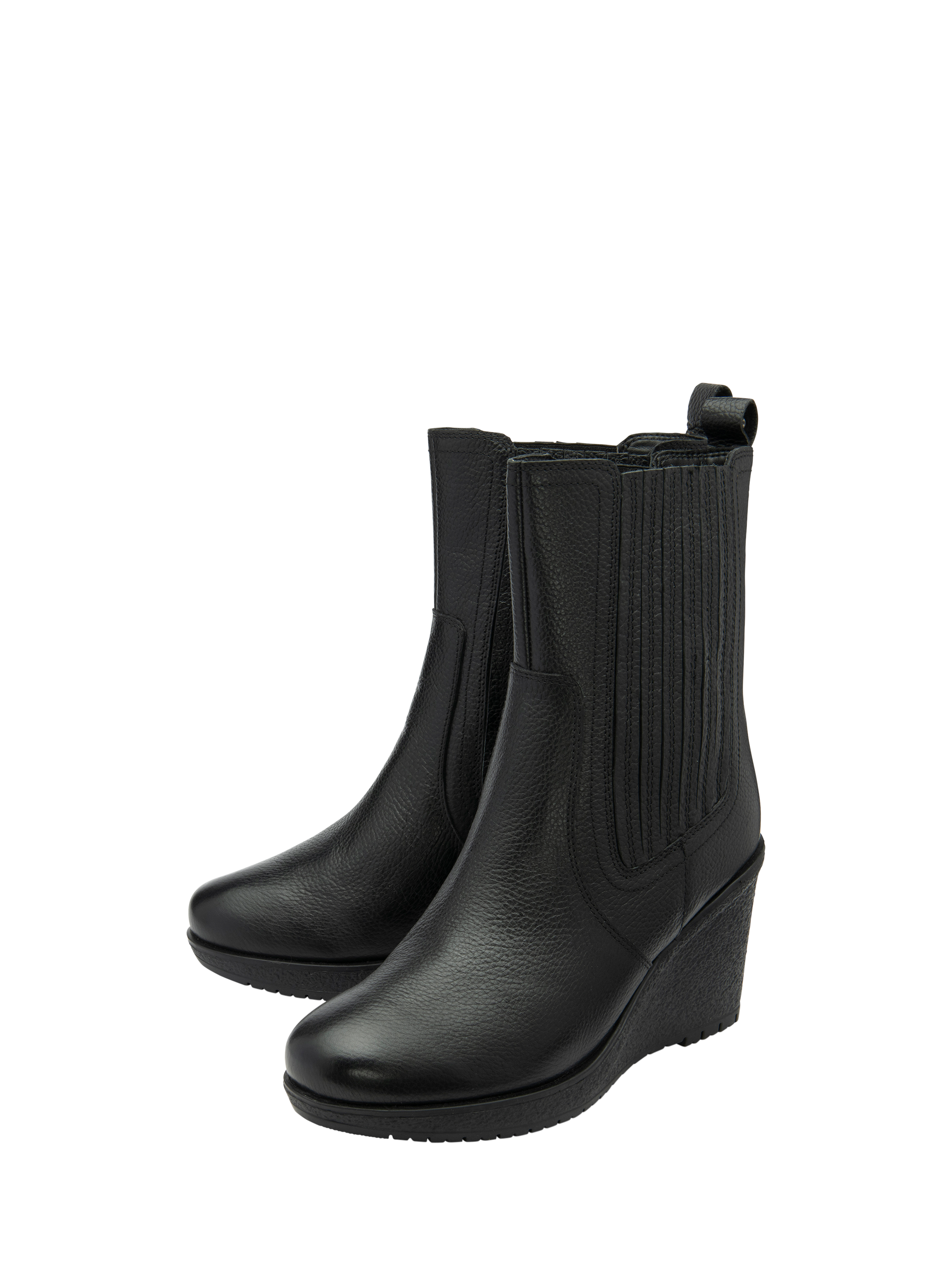 Product image 2 of 4, which shows Ravel Calvay Leather Ankle Boots, Black, 3