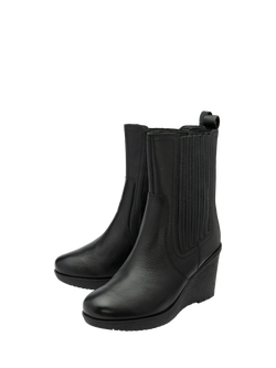 Ravel Calvay Leather Ankle Boots, Black - view 2, Black