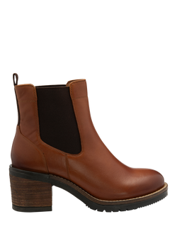 Ravel Bray Leather Chunky Biker Boots, Tan