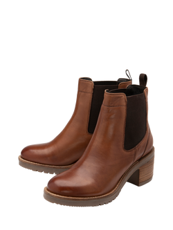 Ravel Bray Leather Chunky Biker Boots - view 2, Tan