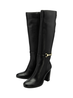 Ravel Christon Leather Knee High Boots, Black - view 2, Black