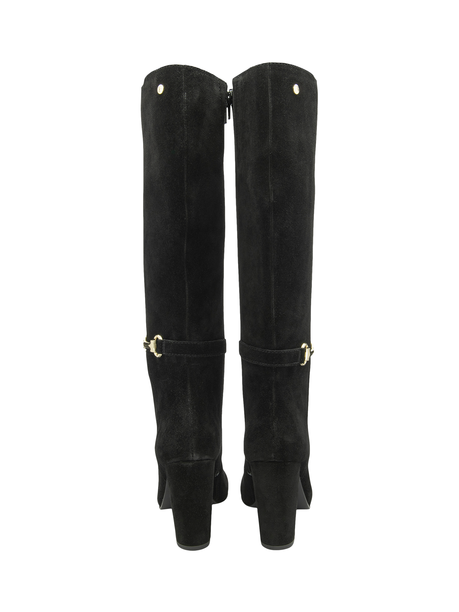 Product image 3 of 4, which shows Ravel Christon Suede Knee High Boots, Black, 3