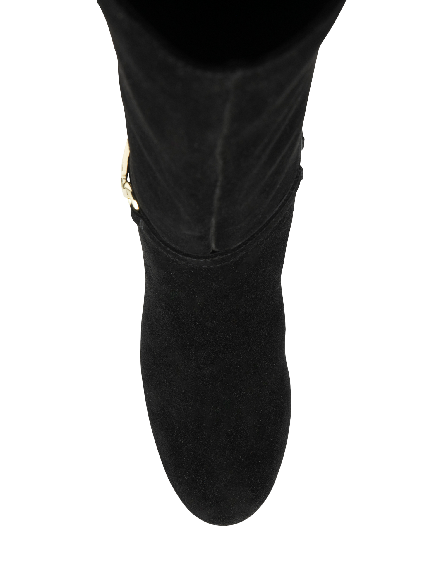 Product image 4 of 4, which shows Ravel Christon Suede Knee High Boots, Black, 3