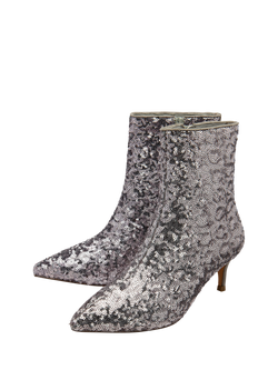 Ravel Currans Sequin Ankle Boots - view 2, Silver