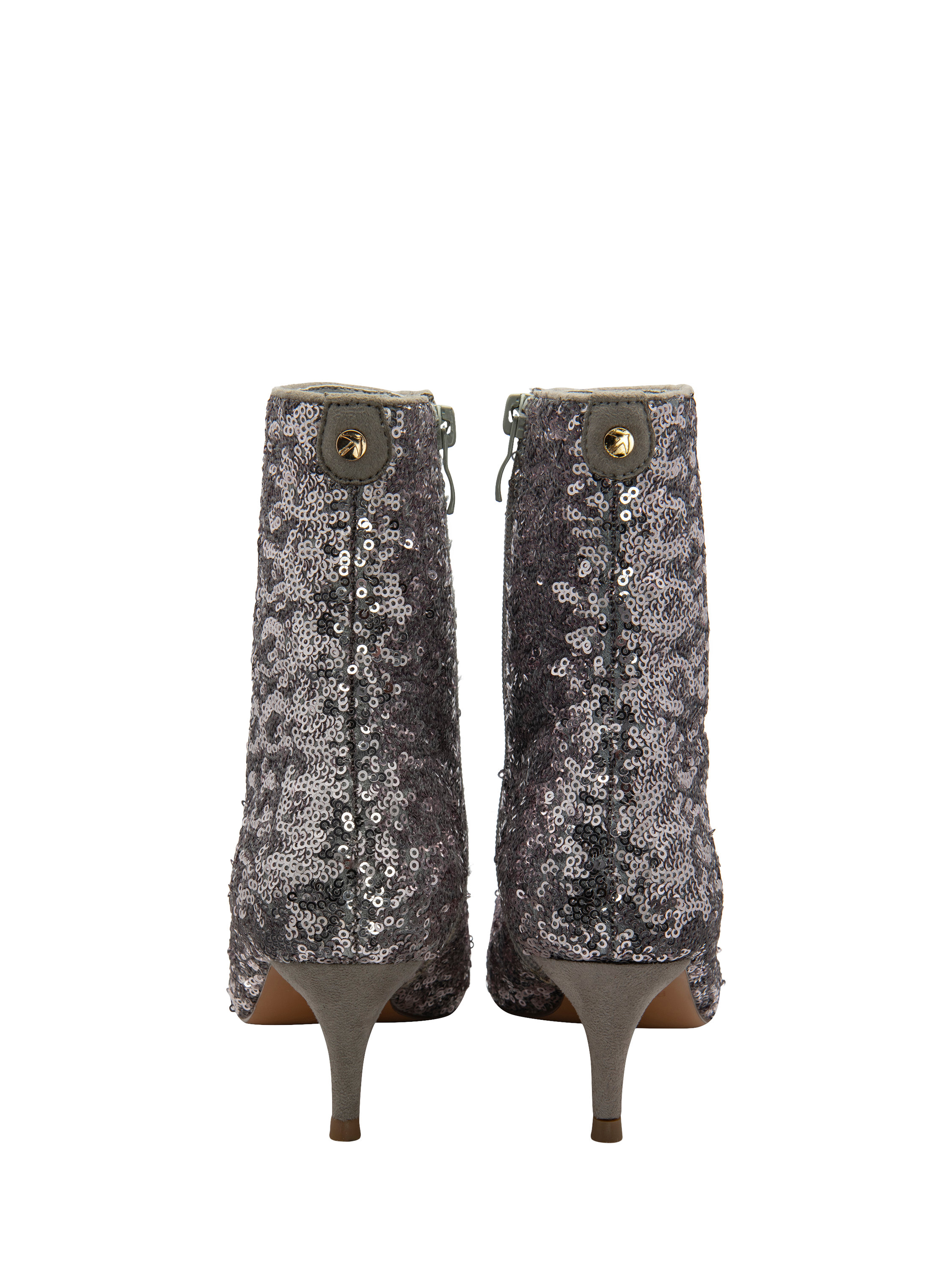 Product image 3 of 4, which shows Ravel Currans Sequin Ankle Boots, Silver, 3