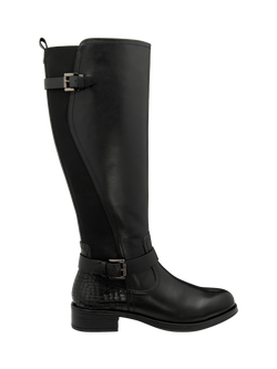 Ravel Eildon Leather Knee High Boots, Black, Black